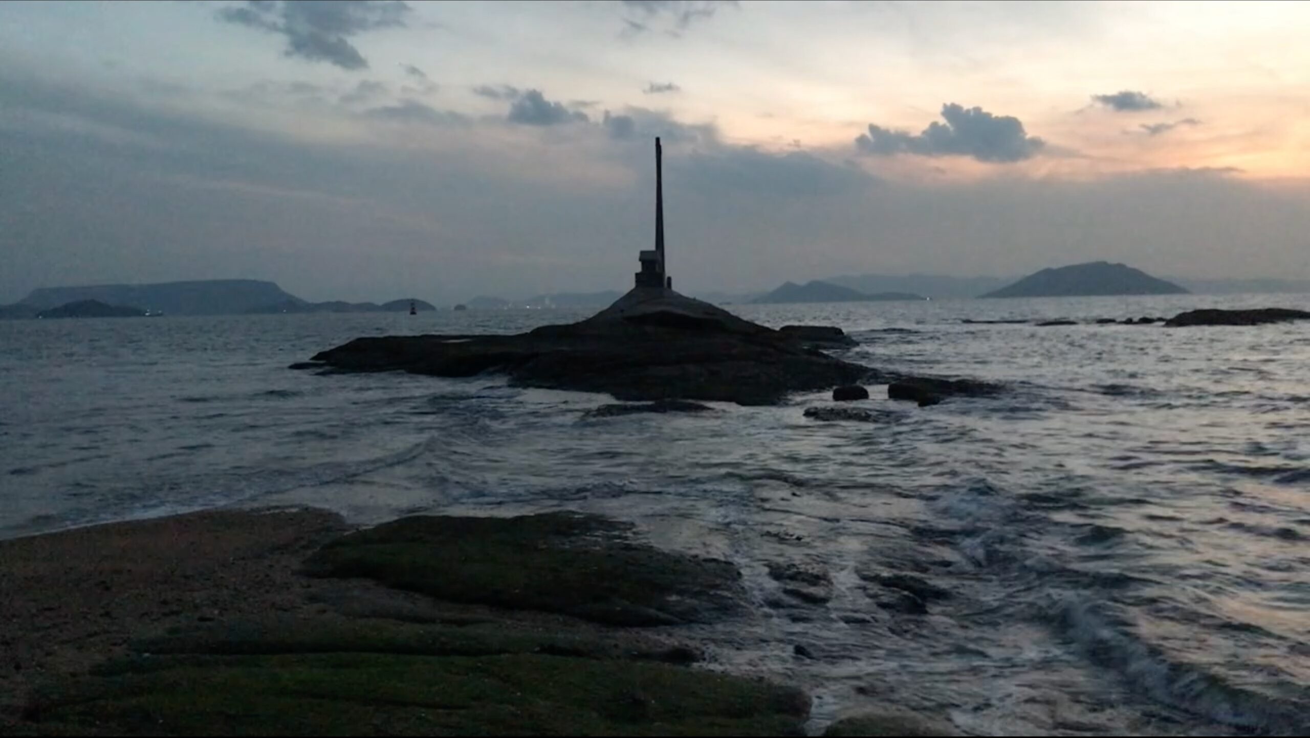 小豆島 夕方の戸形海岸